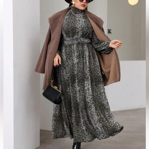 Leopard Print Maxi Dress